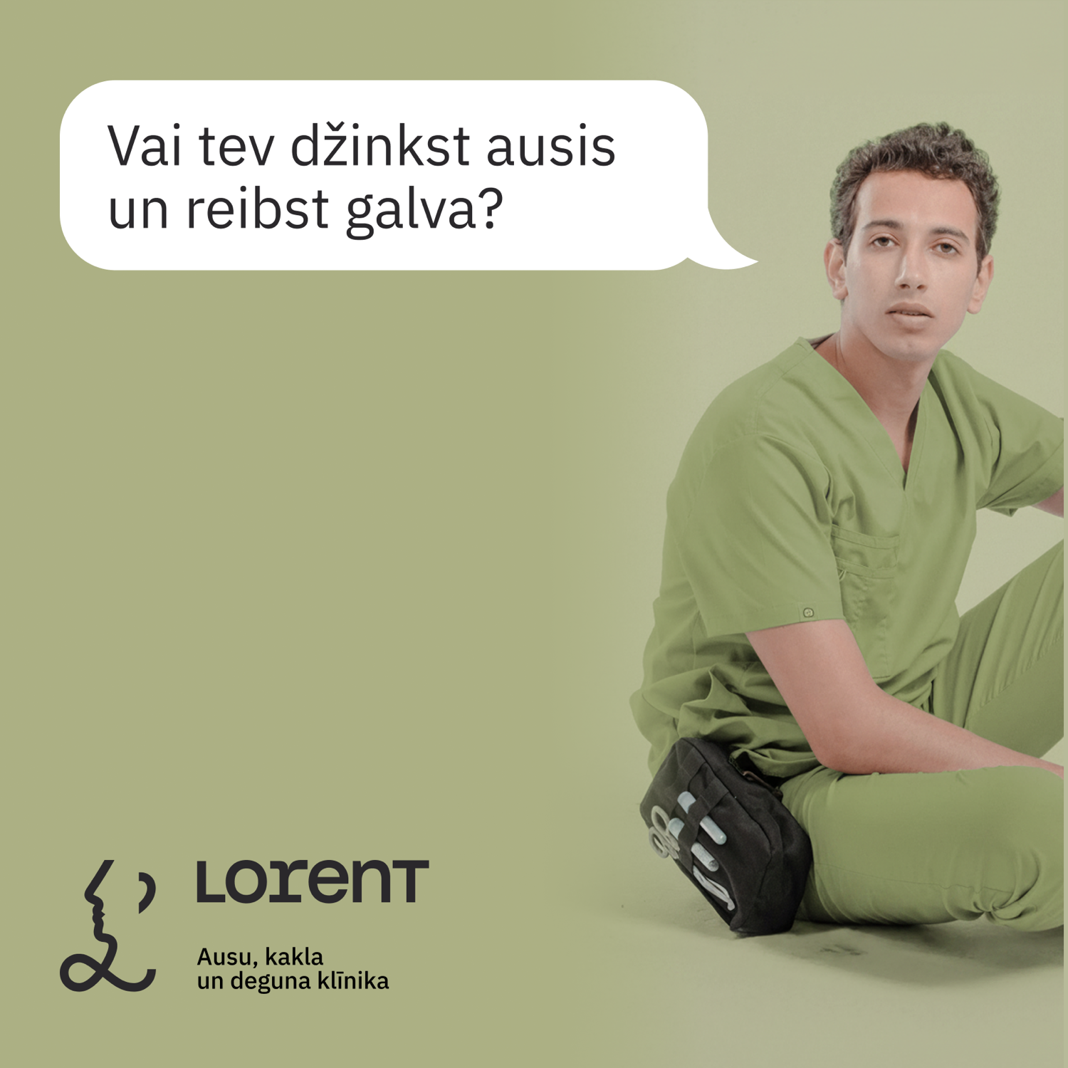 Campaign image — a chat about ringing ears