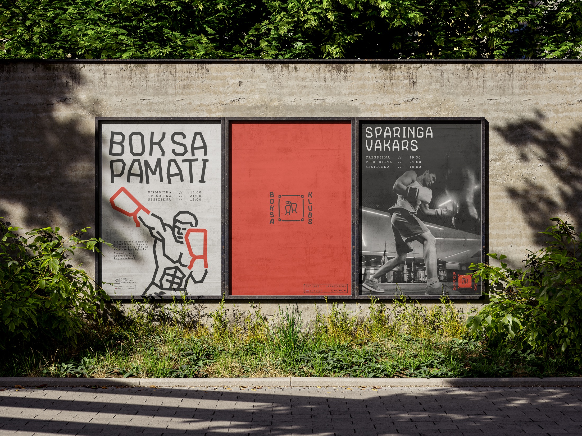 Boksa Pamati posters on a street wall